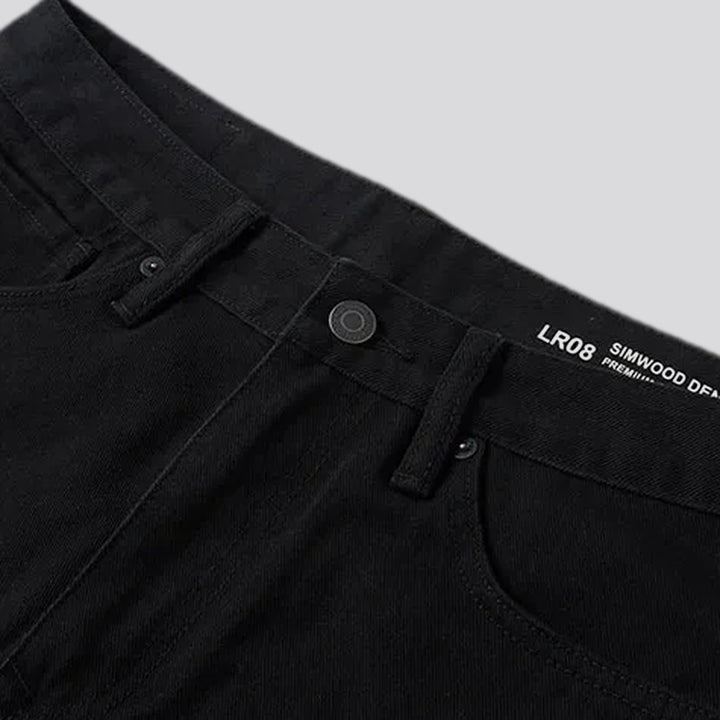 Mid rise casual midweight men's jeans